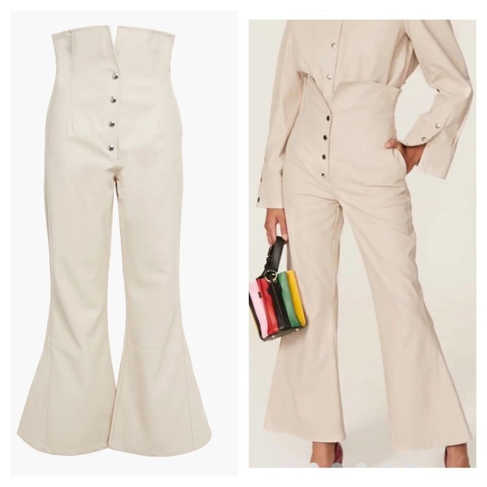 Sara Battaglia ivory flares